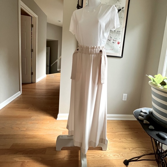 VINCE DRAPEY CREPE WIDE LEG PANTS - Picture 4 of 12